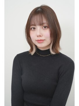ニューヨークニューヨーク ピオレ姫路店(NYNY) ボブ×愛され×透明感ブラウン×インナーカラー
