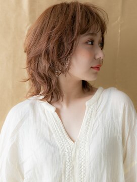 カバーヘア ブリス 志木南口駅前店(COVER HAIR bliss) ミルクティーブロンドハッシュカットマレットウルフ20代30代W