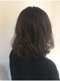 ゆるふわスモーキーアッシュボブ