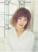 バレイヤージュカラー×ワンカールボブ