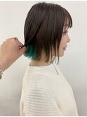 ミントグリーンボブ