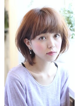 ジーナ(JINA) ●大人可愛い 小顔 ひし形シルエット ショートボブ 20代30代40代