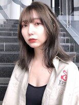 アイティー バイ アルバム 浦和店(IT by ALBUM) ラフウェーブ_ココアブラウンフリンジウェーブ_7803