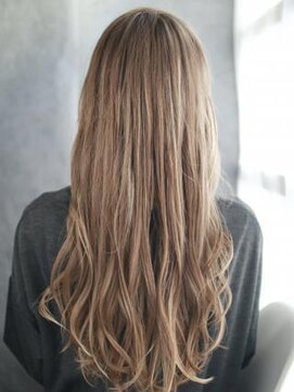 ヘアメイク ナル(hair make nalu) かきあげバングの大きなゆるミックスカール