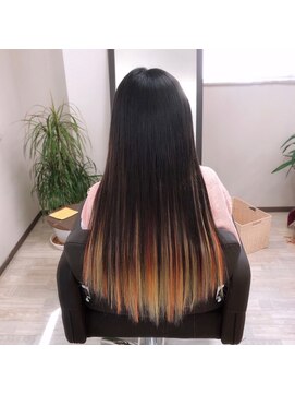 ウルティア(ulutia) ブラック×イエローゴールド×オレンジ