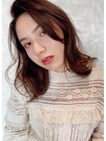 大人かわいい　メディアムヘア
