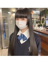 ギフトサニーサイド(gift sunny side)&nbsp;カラーできなくてもおしゃれに＊姫カットロング