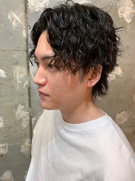 アカ(ACA) ツイストスパイラルパーマメンズカットメンズショート札幌大通