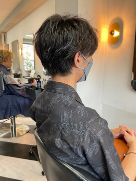 アフロディーテギンザ 神保町(APHRODITE GINZA) アッシュブラック/カルマパーマ［御茶ノ水/神保町］