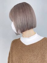 アイティーバイアルバム 松戸店(IT by ALBUM) ボブミルクティーベージュ_外ハネボブセクションカラー_ba386362