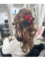 ヘアー アトリエ エゴン(hair atelier EGON) 華やかハーフアップ