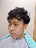 スマイル(Smile) ゆるふわパーマ マッシュ ツーブロ イメチェン ショート メンズ