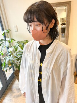 メルト 吉祥寺(melt) *高塚*大人切りっぱなしボブパーマコテ巻き風パーマ20代30代