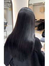 ジーナ 博多筑紫口(Zina)&nbsp;髪質改善＊暗めグレージュ艶ストレート＊美髪【Zina博多筑紫口】