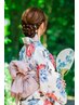 浴衣着付け&ヘアセット（女性限定・当日予約不可）　￥8800