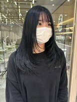 ゼスト フィーノ(ZEST fino)&nbsp;ザクザクレイヤーカット・ブルーブラック・ネイビーカラー