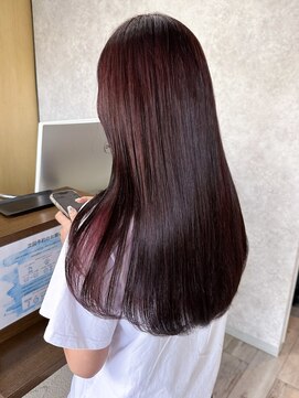 ミニム ヘアー(minim hair) 【minim×miku】10月オススメカラー ワインレッド