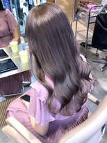 リムレスバイサンク 万代 新潟駅(LIMLESS by cinq)&nbsp;韓国ミルクティーベージュダブルカラーグレージュレイヤーカット