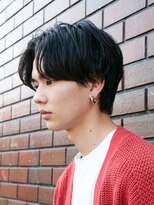 エルマーク 京橋(L-MARK)&nbsp;センターパートニュアンスパーマ韓国カルマパーマコンマヘア