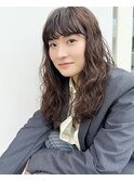 ロングヘア ウエーブパーマ