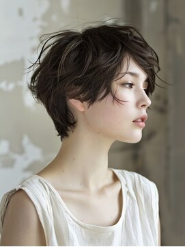 アルトリスト(Altruist Aging×HAIR&SPA) ☆イメチェンピンクベージュアンブレラカラー前髪クールショート