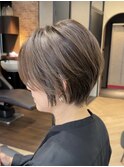 白髪ぼかし脱白髪染め似合わせショート40代50代60代♪