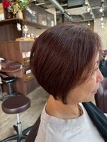 ビーチェ 小岩(Bice) 大人の品格さりげなく。白髪ぼかし×美フォルムボブ/白髪ぼかし