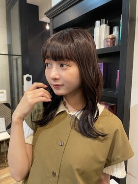 ヘアーアンドファッションシオミエイチ (hair&fashion shiomi H) こっくりオレンジブラウン!