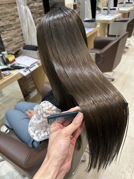 ブレンドバイハピネス(Blend by happiness) 髪質改善トリートメントストレートロングレイヤー20代30代40代