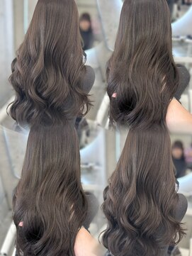 アイシー 表参道(ICY) ◇明るめオリーブベージュ◇ブリーチなしダブルカラー