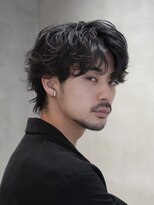 バイフィフス 原宿/表参道(by fifth)&nbsp;センターパートシャドウパーマスパイラルパーマ大人メンズヘア