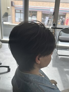 バース 河原町店(BIRTH) 韓国へアカルマパーマワックスなしセンターパート黒髪ウルフ