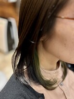 トウカ 船橋駅前店(TOUKA)&nbsp;インナーカラー/グリーン/ハイライト［船橋/髪質改善］