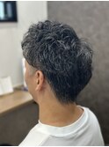 ショート短髪ヒートスタイルカールメンズパーマメンズビジネス