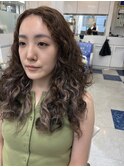 立体感溢れる外国人風パーマ風☆NYドライカット×立体カラー