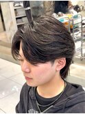 渋谷フェザーパーマニュアンスパーマ毛流れセンターパート