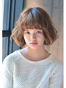スリジェ7(CERISIER7) スリジェ☆ハイトーンベージュ×波打つウェーブ×ベイビーボブ