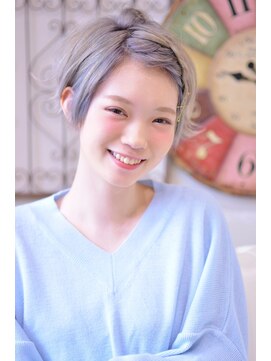 メイズ(MAZE) フロント編みこみ外ハネショートアレンジ【メイズ東中野・鍛原】