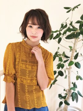 アニモフィオレンテ イオンタウン吉川美南店 +animo吉川美南+無造作カールで大人ワンサイドショートc-2