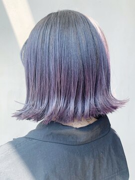 アルバム 銀座(ALBUM GINZA) バイオレットボブ_ウェーブパーマフォギーベージュ_ba294902