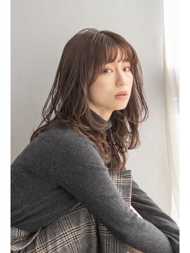 レア 中野(Le'a) 大人可愛い小顔くびれミディアム/くすみカラー/20代30代40(代