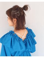 キー(kii) ボブ/ハーフアップ/お団子/ヘアアレンジ/ピンアレンジ