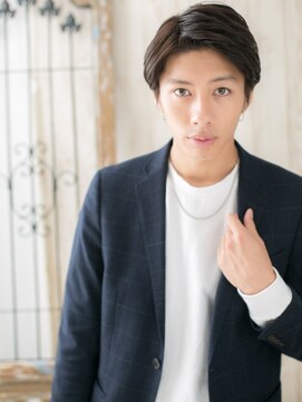 トニーアンドガイ メン 与野駅前店(TONI&GUY MEN) モテる男の七三分けコンマバング暗髪スマートマッシュd