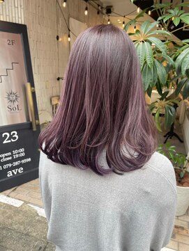 ヘアプレイスソル (HAIR PLACE SoL) 艶髪ピンクブラウン♪