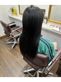 黒髪ツヤツヤロング