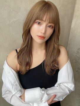 アフロート ルヴア(AFLOAT RUVUA) 20代30代大人かわいいセミロングヘア★クリスタルベージュ