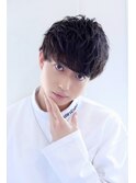 MEN'SHAIRアッシュブラックマッシュショート