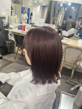 ヘアリゾートエーアイ 浅草店(hair resort Ai) チェリーピンク/セミディ/ボブレイヤー/浅草/浅草駅