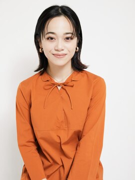 オンク 新宿(onk) 黒髪/グレーベージュ/レイヤーロング/前髪パーマ[新宿駅]