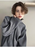 抜け感たっぷり起き抜けパーマ☆顔周り/前髪/大人ショート